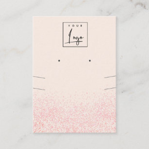 Carte De Visite Parties scintillant rose brillant, brillant, coule