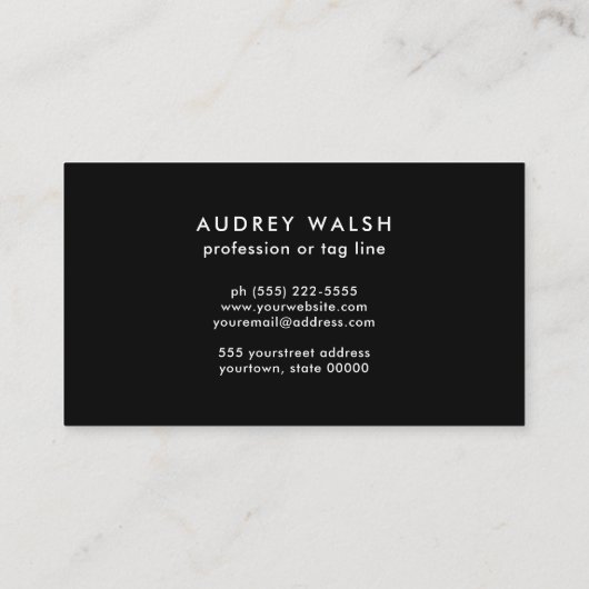 Carte De Visite Parties scintillant rose champagne élégante à rayu (Dos)