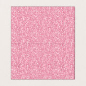 Carte De Visite Parties scintillant Rose Clair Et Cadre Or (Intérieur déplié)