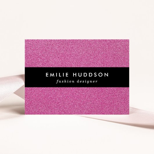 Carte De Visite Parties scintillant rose, Étincelle, Arrière - pla