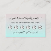 Carte De Visite Parties scintillant Rose Eyelash Extension Fidélit (Dos)