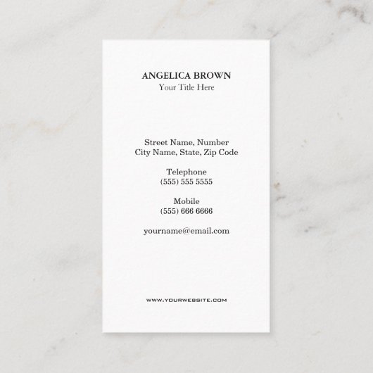 Carte De Visite Parties scintillant rose Faux et papillon noir (Dos)