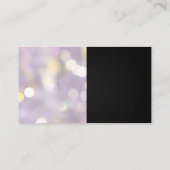 Carte De Visite Parties scintillant rose glamour Lash | Bokeh (Dos)