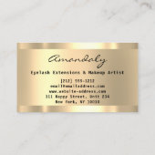 Carte De Visite Parties scintillant Rose Gold Frame Event Planner  (Dos)