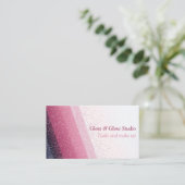 Carte De Visite Parties scintillant Rose Gradient Elégant salon de (Debout devant)