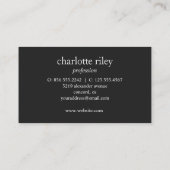 Carte De Visite Parties scintillant rose Ombre Monogramme Marbre S (Dos)