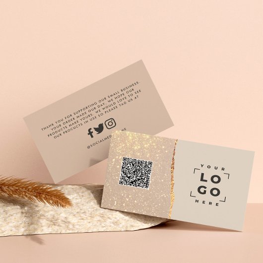 Carte De Visite parties scintillant rose or noir rose moderne merc