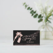 Carte De Visite Parties scintillant rose Or Sless Tanning Mobile S (Debout devant)