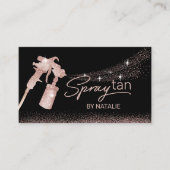 Carte De Visite Parties scintillant rose Or Sless Tanning Mobile S (Devant)