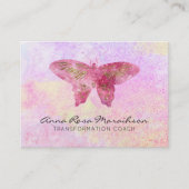Carte De Visite *~* Parties scintillant rose Pastel Imaginaire Pap (Devant)