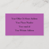 Carte De Visite Parties scintillant rose violet salon de coiffure (Dos)