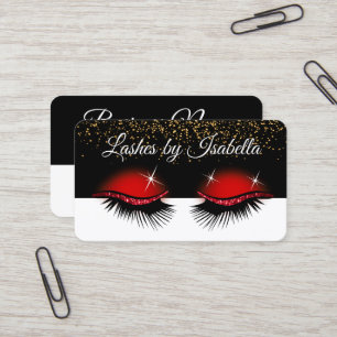 Carte De Visite Parties scintillant rouge 