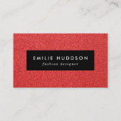 Carte De Visite Parties scintillant rouge, étincelle, Arrière - pl (Devant)