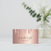 Carte de visite Parties scintillant salon de beaut (Debout devant)