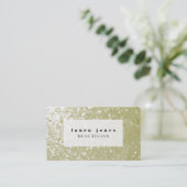 Carte De Visite Parties scintillant Sequins Hair Styliste Modèle d (Debout devant)