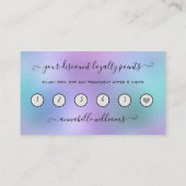 Carte De Visite Parties scintillant Silver Eyelash Extension Fidél (Dos)