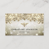 Carte De Visite parties scintillant simulée (Devant)