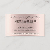 Carte De Visite Parties scintillant tendance Rose gouttes d'or Las (Dos)