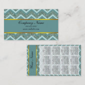 Carte De Visite Parties scintillant turquoise (Devant / Derrière)