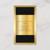 Carte De Visite Parties scintillant Verticale de l'horloge romaine (Dos)