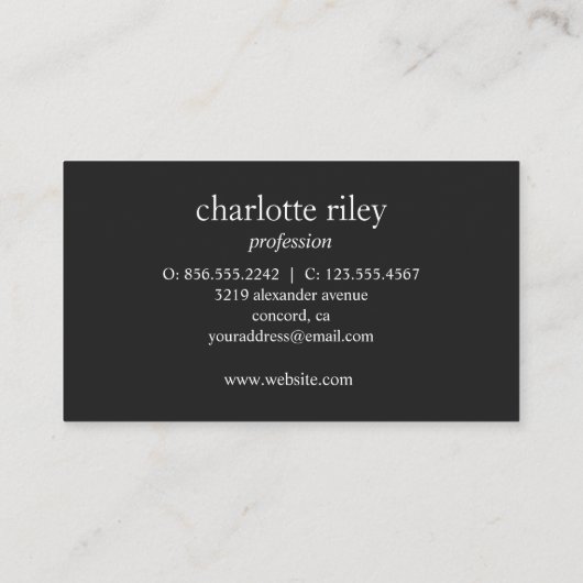 Carte De Visite Parties scintillant violet blanc Marbre Cursive Aj (Dos)