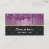 Carte De Visite Parties scintillant violet Drives moderne Salon de (Devant)
