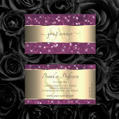 Carte De Visite Parties scintillant violet Étoiles lumineuses Orte