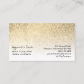 Carte De Visite Parties scintillantes blanches en pastel de (Dos)