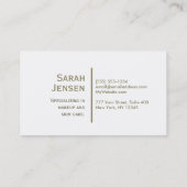 Carte De Visite Parties scintillantes de bleu et de vert (Dos)