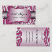 Carte De Visite Parties scintillantes d'impression de zèbre de (Devant / Derrière)