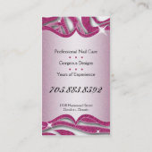 Carte De Visite Parties scintillantes d'impression de zèbre de (Dos)