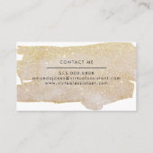 Carte De Visite Parties scintillantes d'or (Dos)