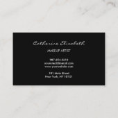 Carte De Visite Parties scintillantes d'or de Faux, rayures (Dos)