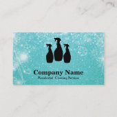 Carte De Visite Parties scintillantes élégantes Bokeh de service (Devant)