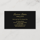 Carte De Visite Parties scintillantes Girly de prolongements de (Dos)