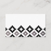 Carte De Visite Parties scintillantes modernes d'argent de Faux de (Dos)