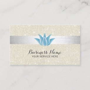 Carte De Visite Parties scintillantes modernes de spa de salon de