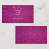 Carte De Visite Parties scintillantes roses (Devant / Derrière)