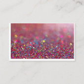 Carte De Visite Parties scintillantes roses (Dos)
