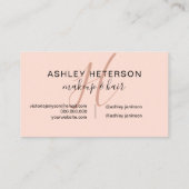 Carte De Visite Parties scintillantes roses d'or de marbre de (Dos)