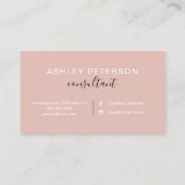 Carte De Visite parties scintillantes roses d'or de marbre de (Dos)