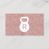 Carte De Visite Parties scintillantes roses modernes d'or (Devant)