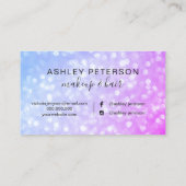 Carte De Visite Parties scintillantes roses pourpres de (Dos)