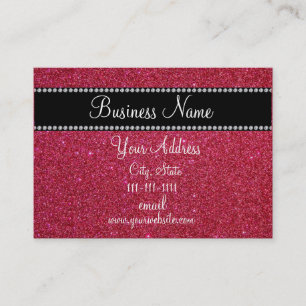 Carte De Visite Parties scintillantes rouges bling