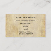 Carte De Visite Partition sur parchemin manuscrite en encre (Dos)