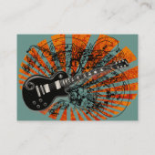 Carte De Visite Partitions Vintage Rock N Roll (Dos)