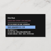 Carte De Visite Party Crowd, Karaoke Event Organizer (Dos)