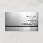 Carte De Visite Party DJ - Code QR en acier inoxydable (Dos)