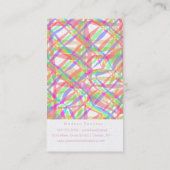 Carte De Visite Party Planner Streamers (Dos)