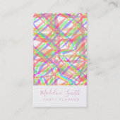 Carte De Visite Party Planner Streamers (Devant)